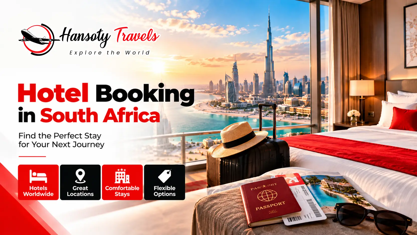 Hotel booking in South Africa with Hansoty Travels